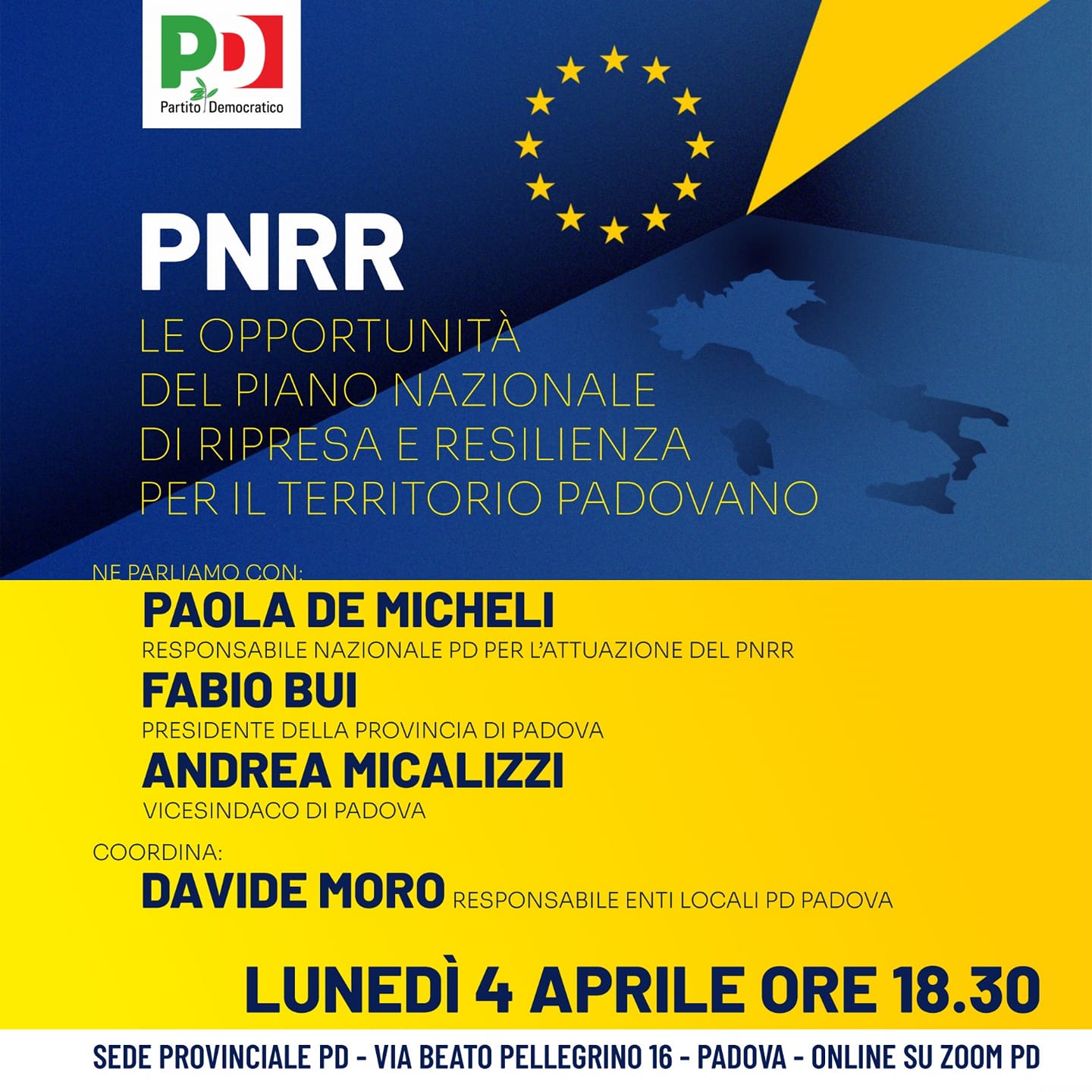 PNRR: le opportunità per il territorio padovano
