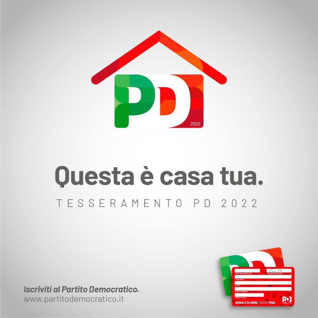 Aderisci al PD. Questa è casa tua!